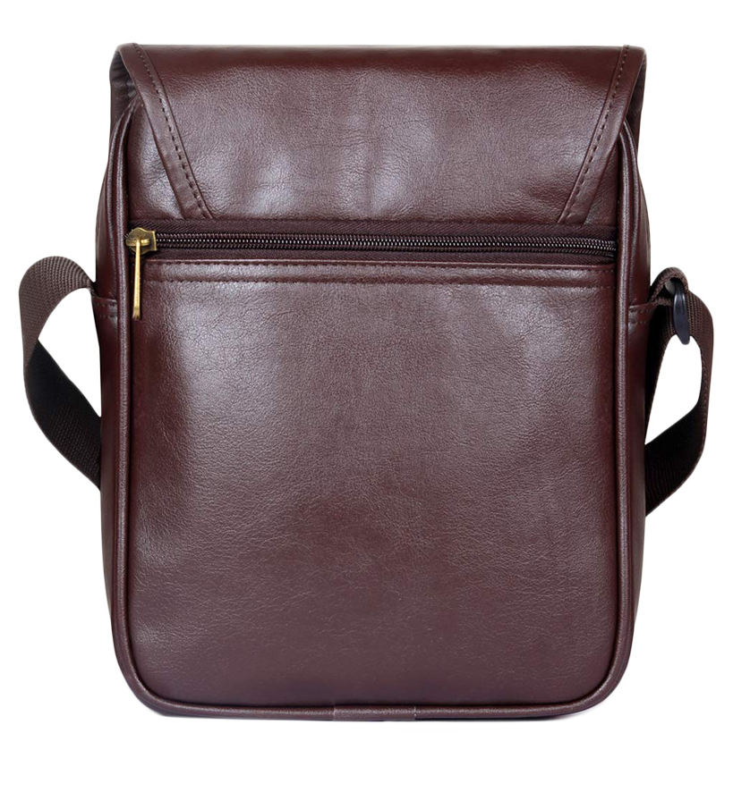 THE CLOWNFISH Regal Sling Bag, Sling Bag for travel, Sling bag for Men,Sling Bag For Women, Side Bag for Girls, Side Bag for Men, Messenger Bag, Tablet Bag (Redwood Brown)