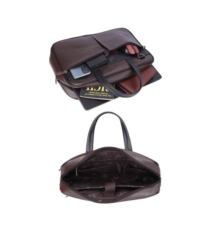 Isaac Series Faux Leather 15.6 inch Laptop Bag