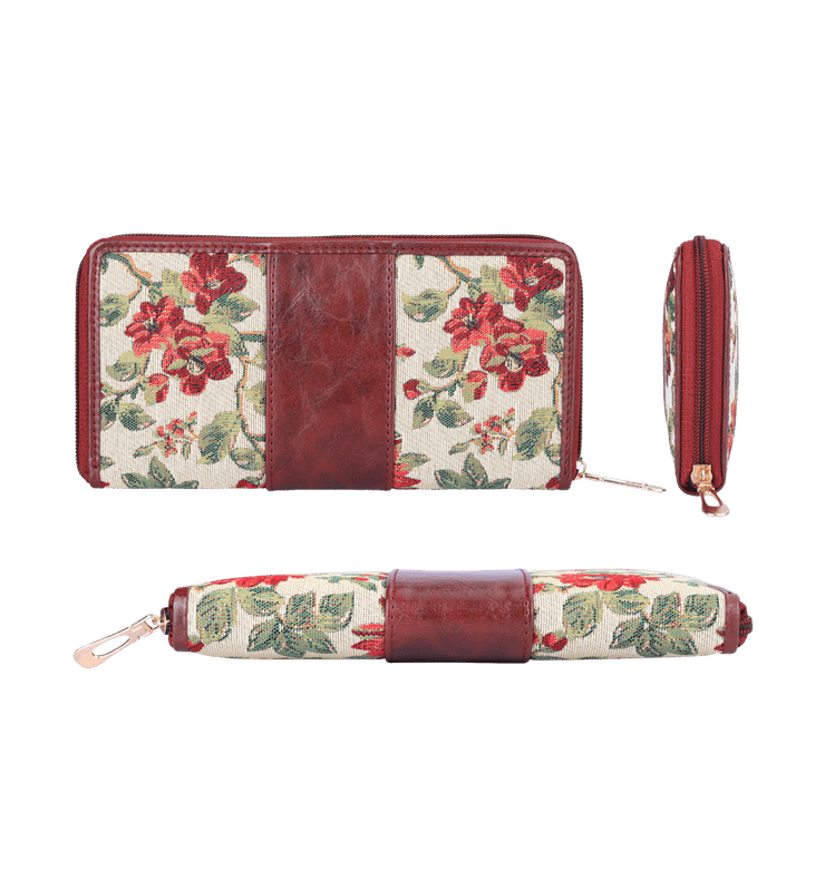 Aria Collection Ladies Zipper Wallet