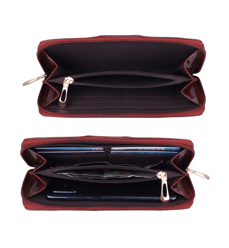 Aria Collection Ladies Zipper Wallet