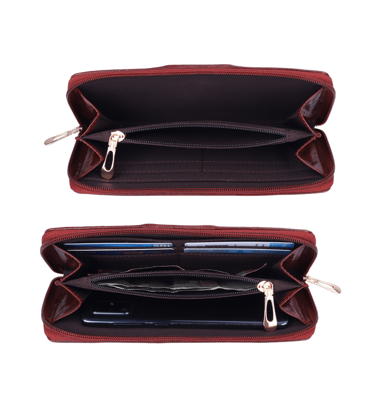 Aria Collection Ladies Zipper Wallet