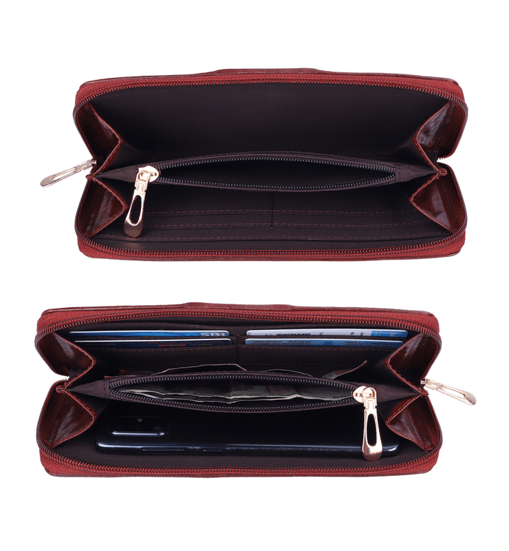 Aria Collection Ladies Zipper Wallet
