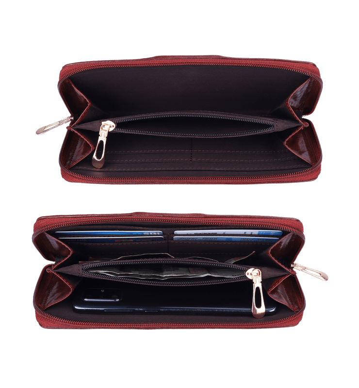 Aria Collection Ladies Zipper Wallet