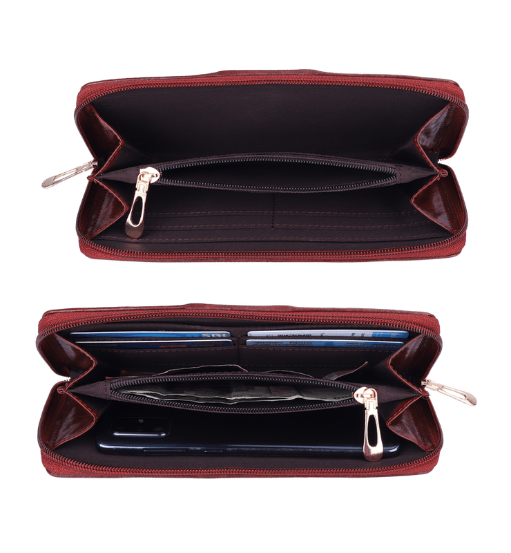 Aria Collection Ladies Zipper Wallet