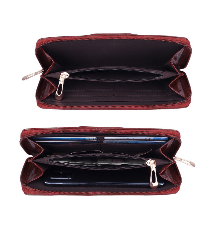 Aria Collection Ladies Zipper Wallet