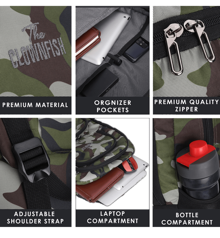 The Clownfish Cadet Polyester Backpack