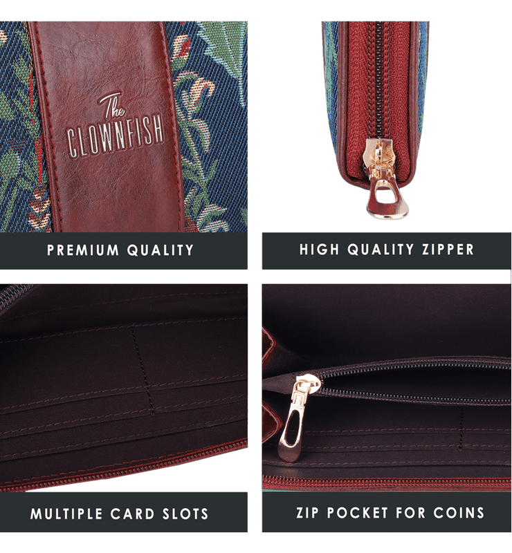 Aria Collection Ladies Zipper Wallet