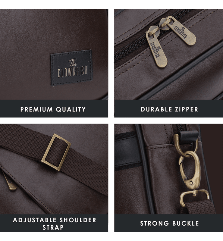 Diego Series 15.6 inch Faux Leather Laptop Bag