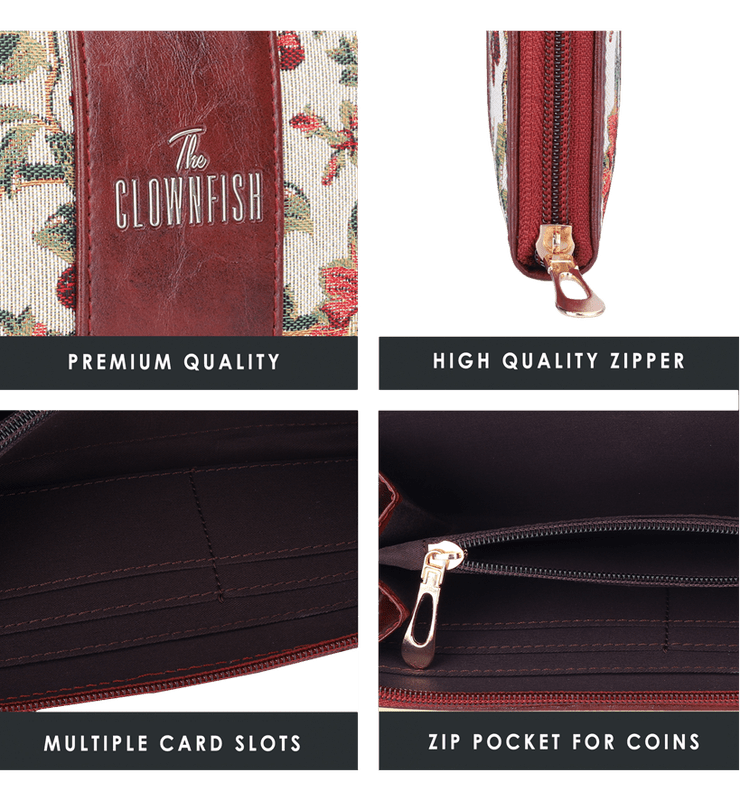 Aria Collection Ladies Zipper Wallet