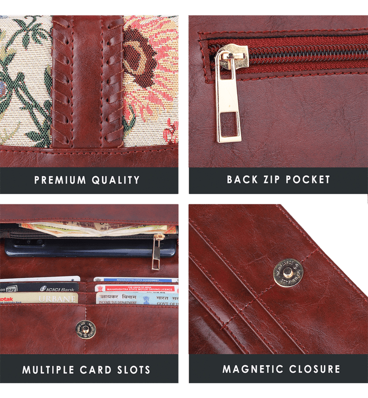Serina Collection Ladies Clutch Wallet