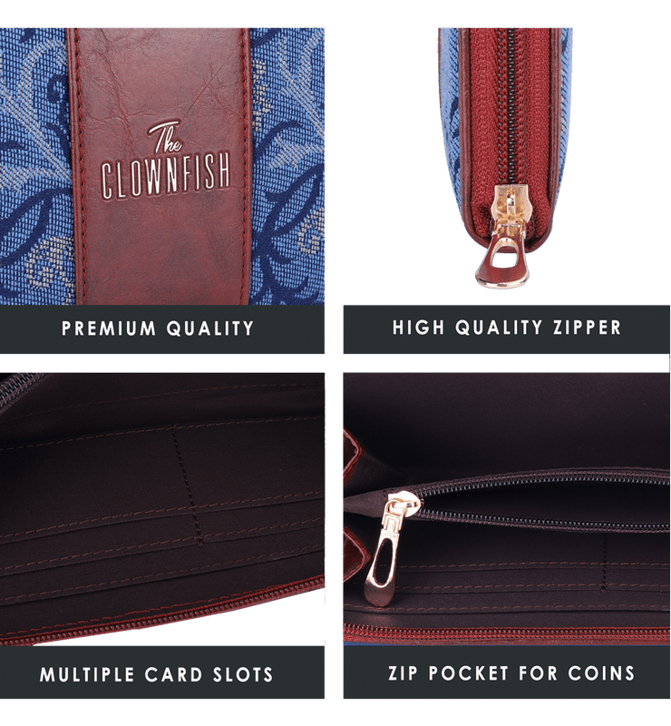 Aria Collection Ladies Zipper Wallet