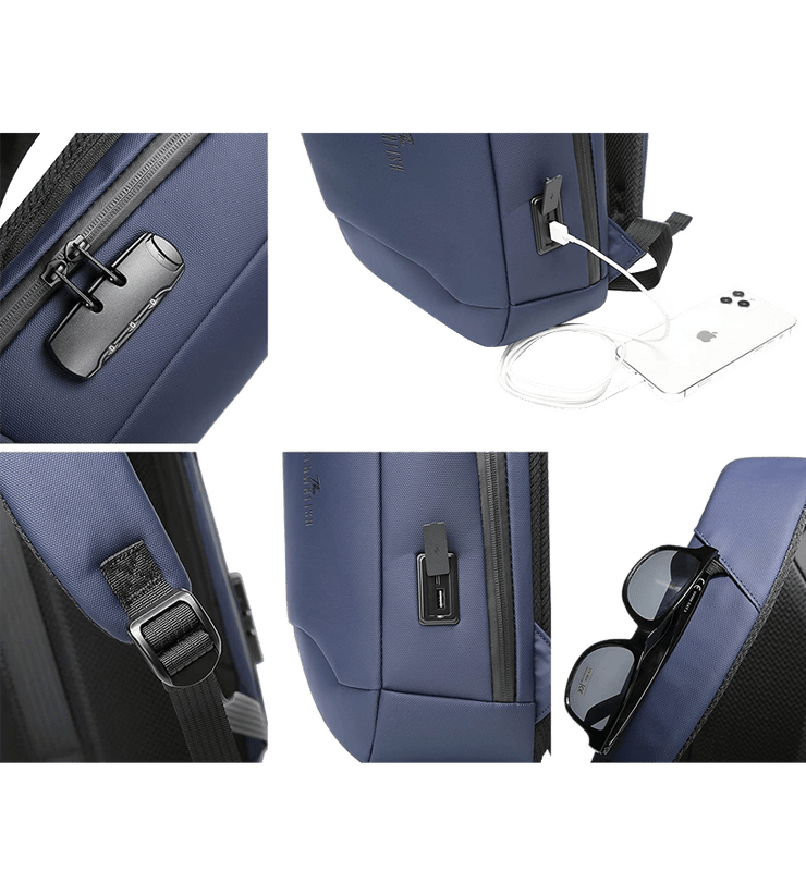 The Clownfish Anti-Theft Laptop Backpack with Password Number Lock