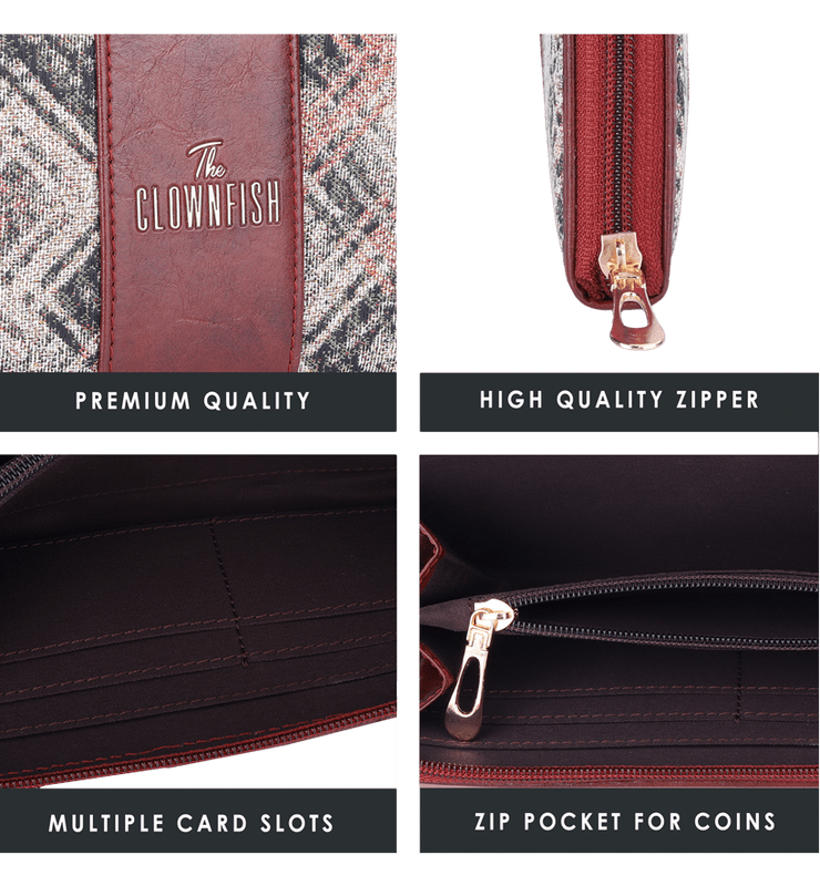 Aria Collection Ladies Zipper Wallet