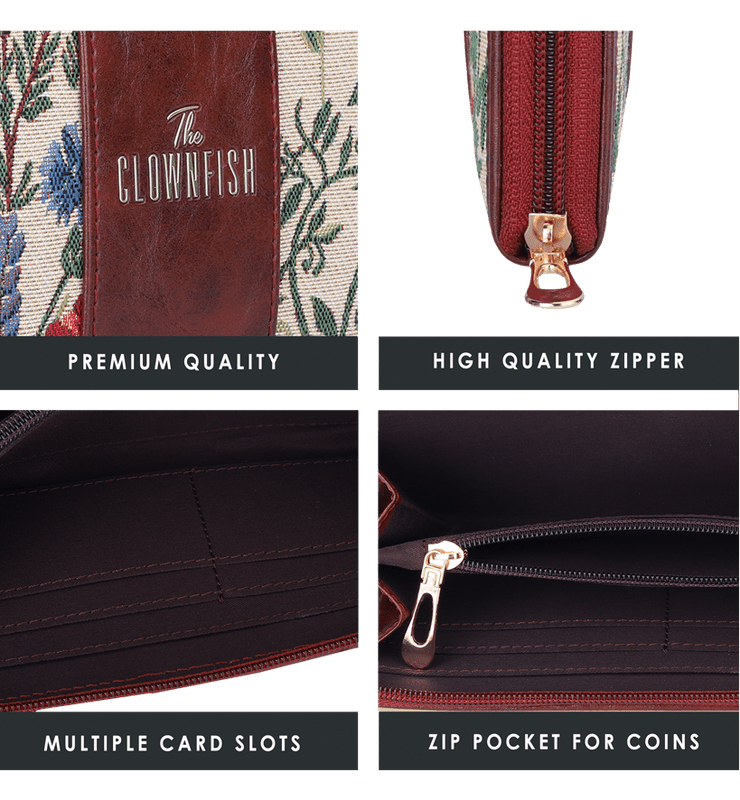 Aria Collection Ladies Zipper Wallet