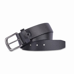 THE CLOWNFISH Men's Genuine Leather Belt with Textured/Embossed Design ...