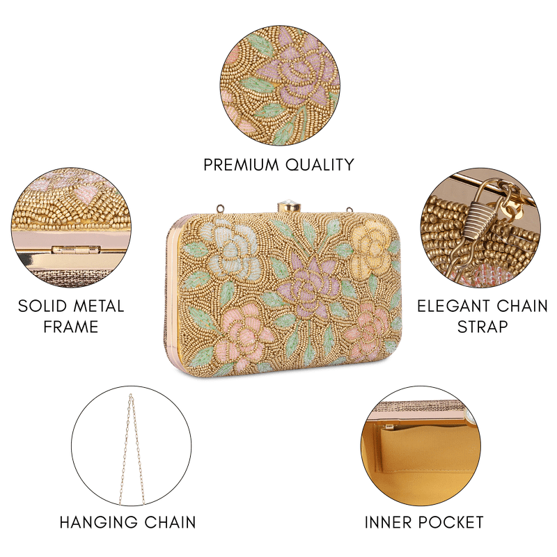 Norah Collection Women's Party Clutch Sling Wallet