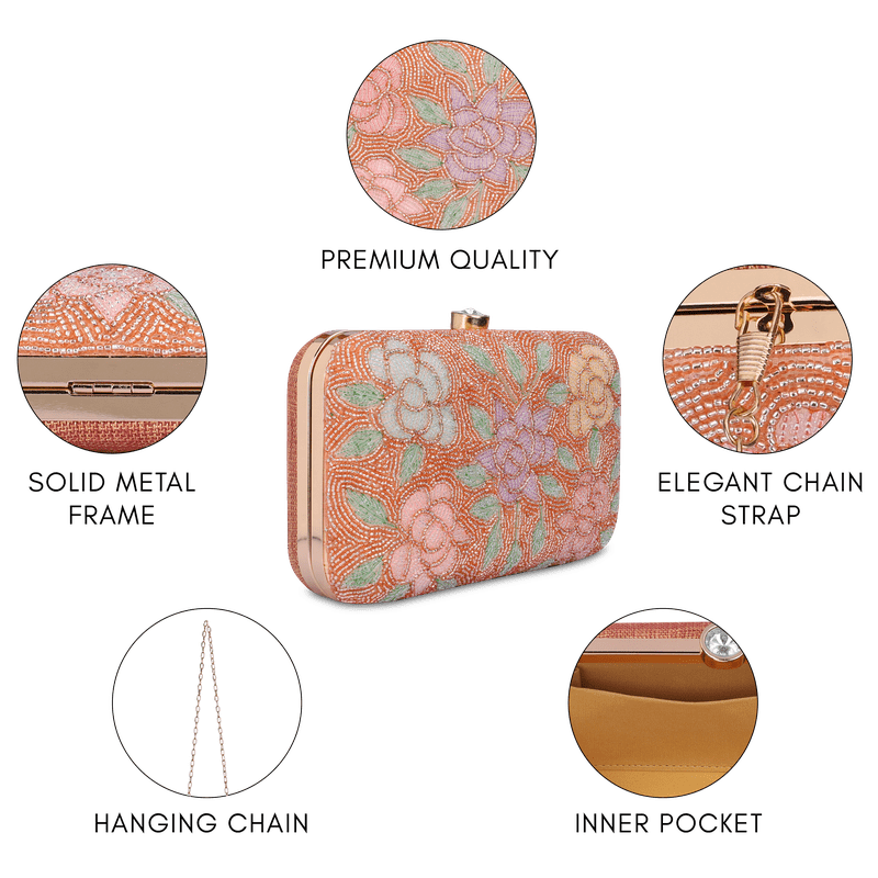 Norah Collection Women's Party Clutch Sling Wallet