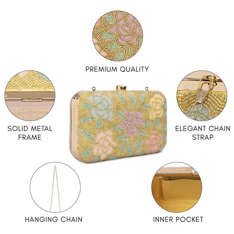 Norah Collection Women's Party Clutch Sling Wallet