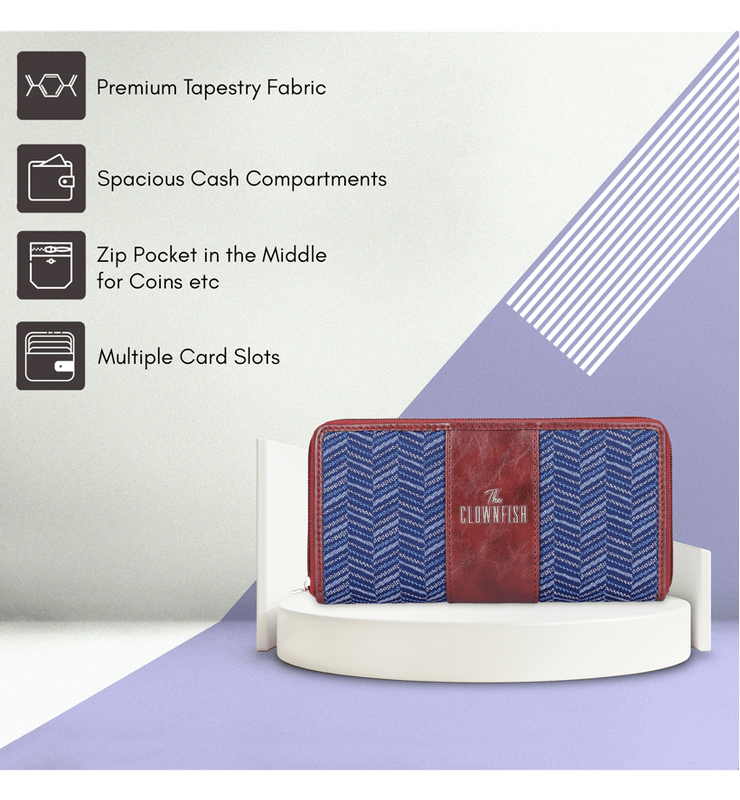 Aria Collection Ladies Zipper Wallet