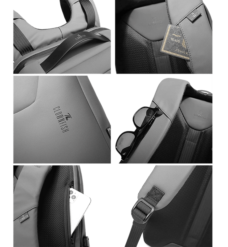 The Clownfish Anti-Theft Laptop Backpack with Password Number Lock