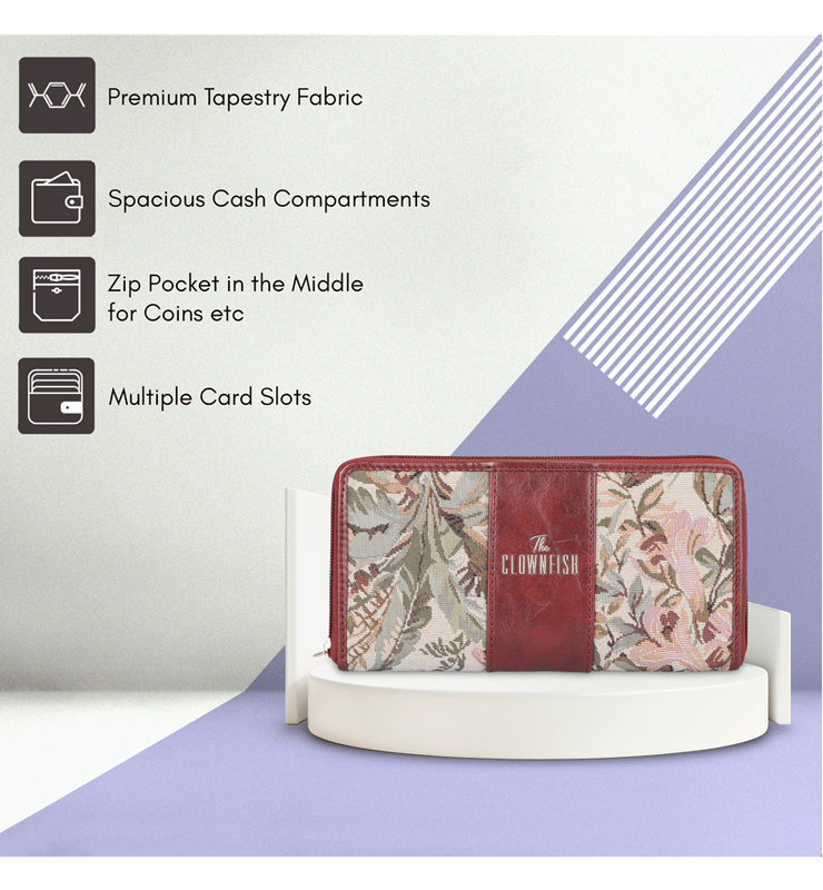 Aria Collection Ladies Zipper Wallet
