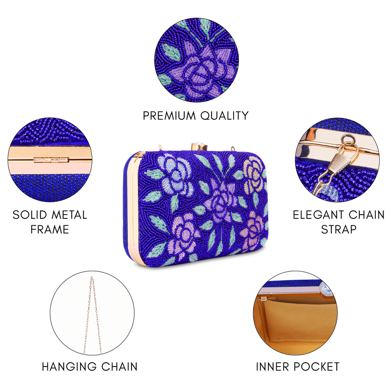 Norah Collection Women's Party Clutch Sling Wallet