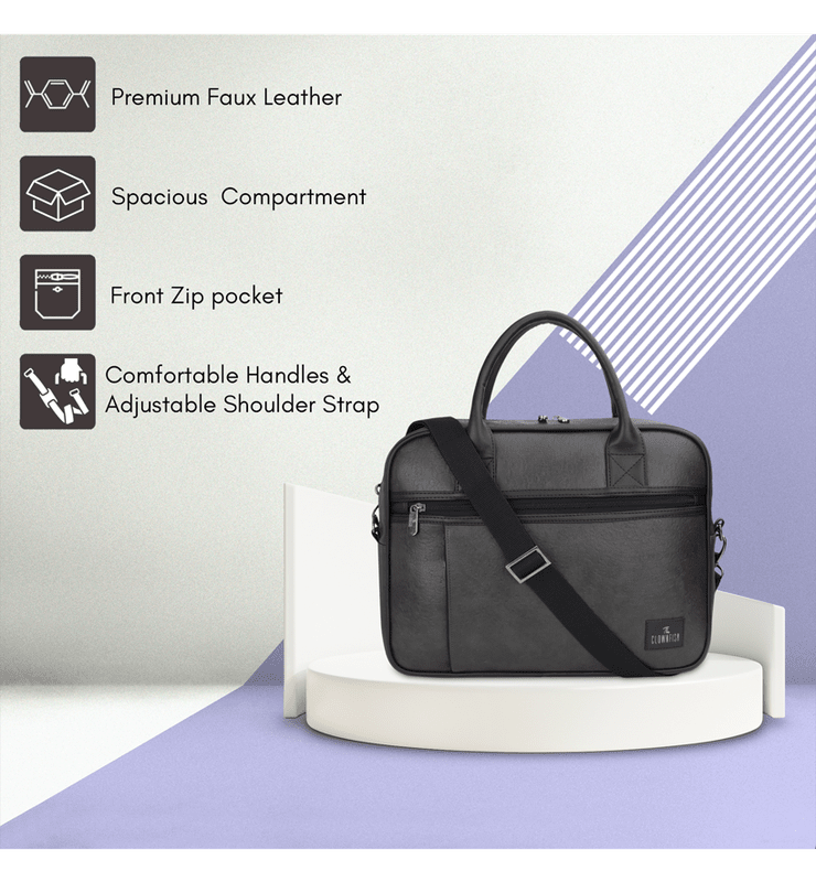 Diego Series 15.6 inch Faux Leather Laptop Bag