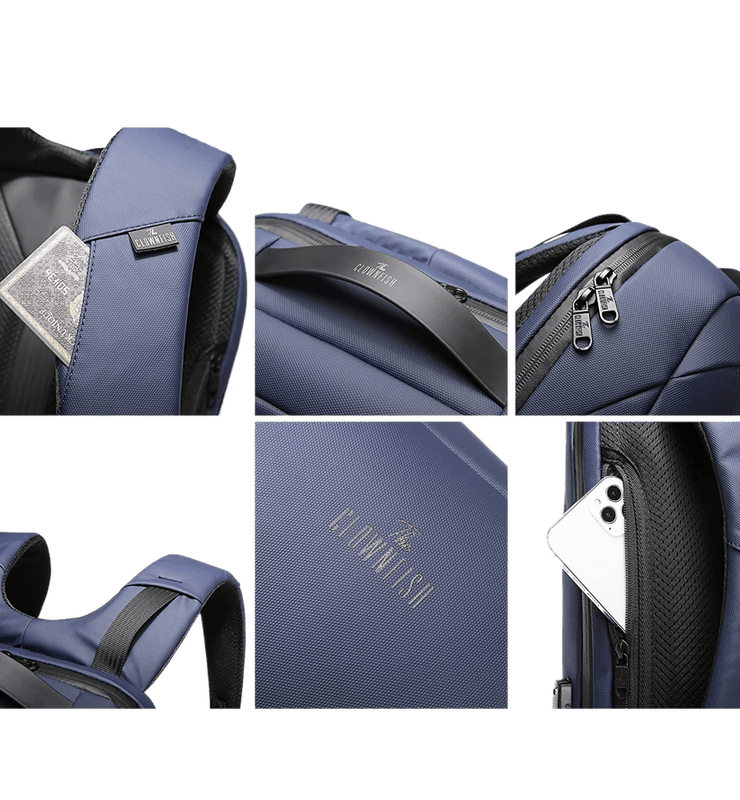 The Clownfish Anti-Theft Laptop Backpack with Password Number Lock