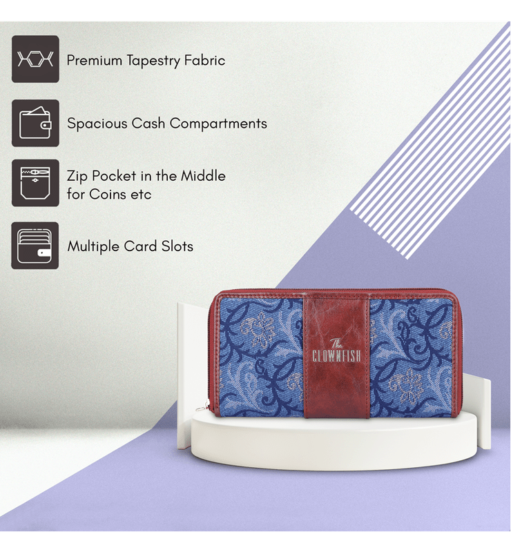 Aria Collection Ladies Zipper Wallet