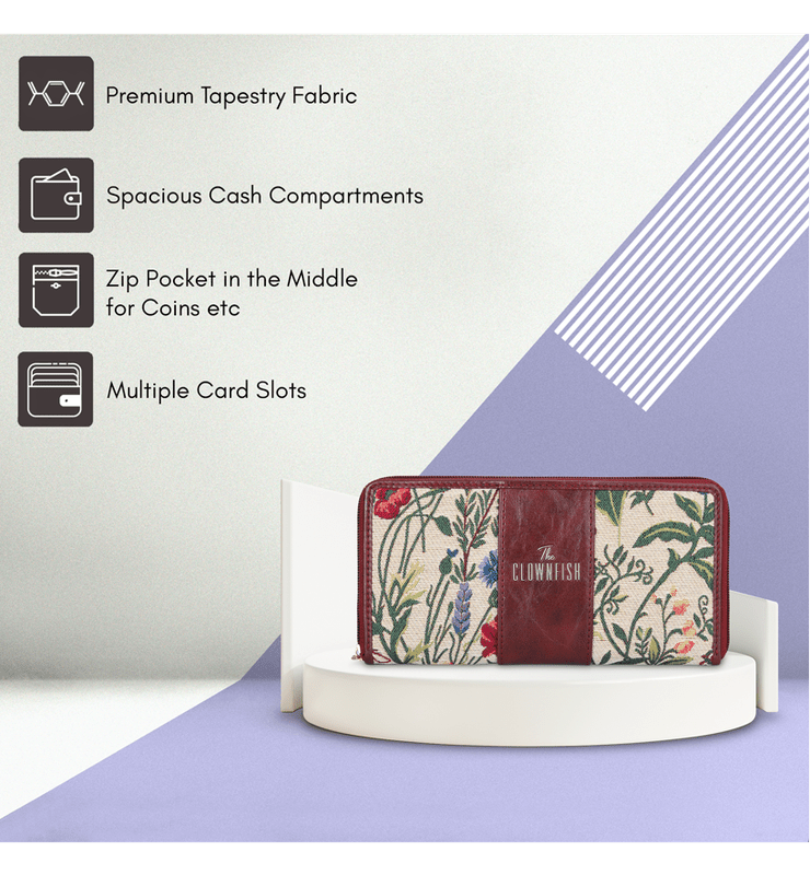 Aria Collection Ladies Zipper Wallet