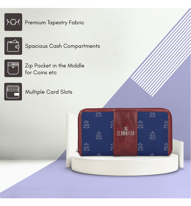 Aria Collection Ladies Zipper Wallet