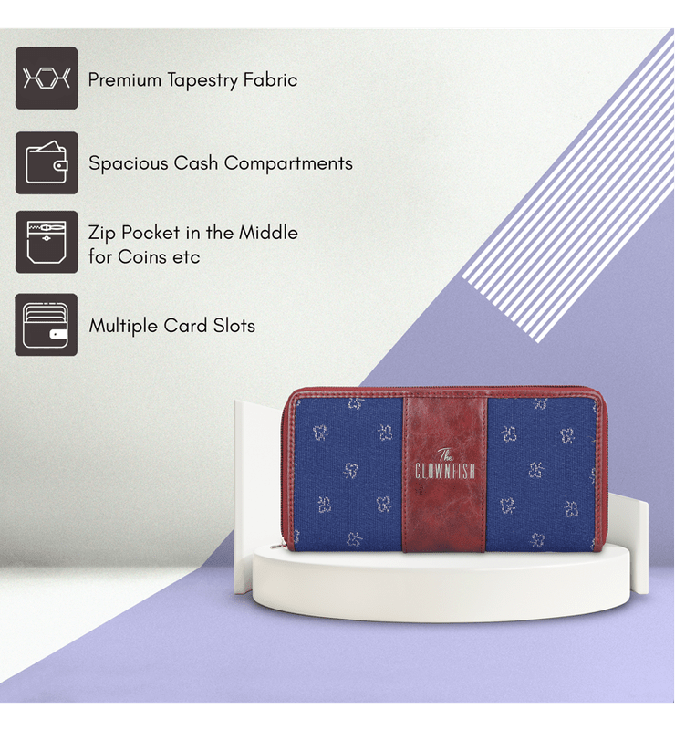 Aria Collection Ladies Zipper Wallet