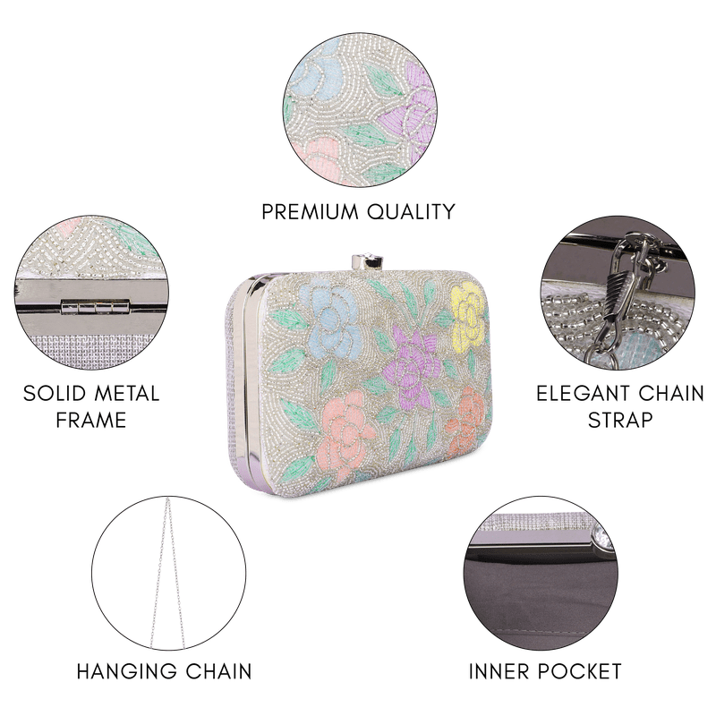 Norah Collection Women's Party Clutch Sling Wallet