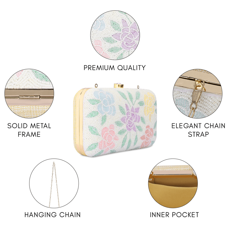 Norah Collection Women's Party Clutch Sling Wallet